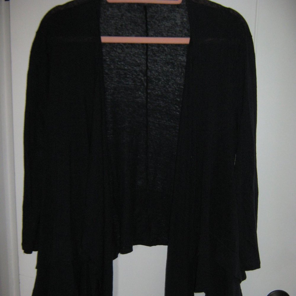 Armani Exchange Semi-Sheer Open Cardigan